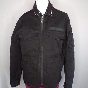 New Men's ZADIG & VOLTAIRE Jacket With Studs Black - MSRP $428